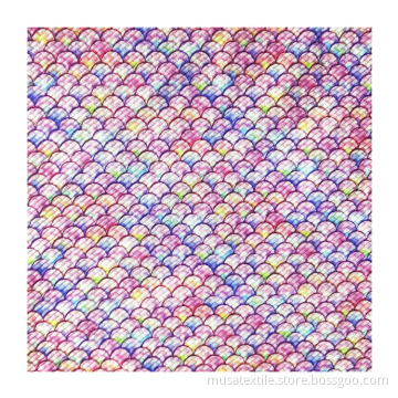 Best price customize print polyester knitted bullet fabric